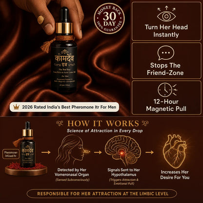 Kamdev Kamasutra Science Backed Itr - Pheromone Power Pack | Instant Seduction In 30 Seconds